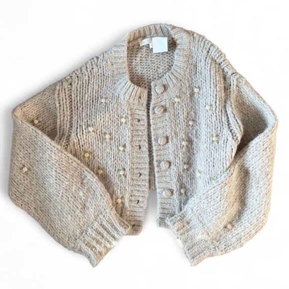 LoveShackFancy Chunky Cardigan (XS) - Picture 1 of 2